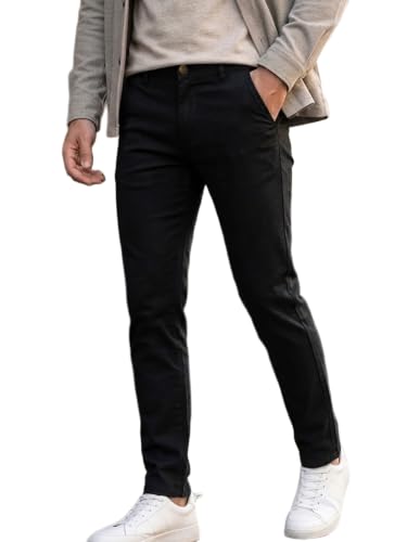 Urbano Fashion Men's Slim Fit Mid Rise Jeans (eps-black-28-06)