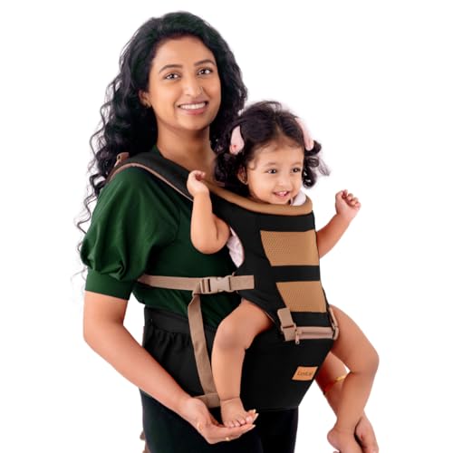LuvLap Royal Hip Seat Baby Carrier with 4 Carry Positions, Baby Carrier with Hip seat f…