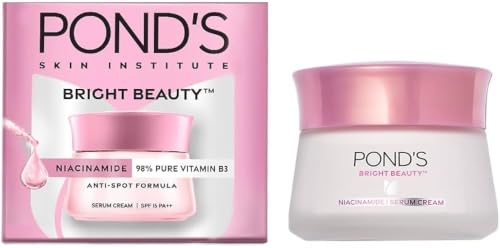 POND'S Bright Beauty Day Cream 35 g, Non-Oily, Mattifying Daily Face Moisturizer, SPF 1…