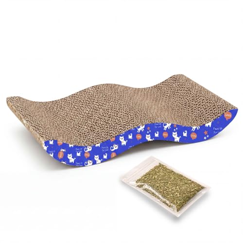 PETS EMPIRE Cat Scratch Pad Cardboard cat scratchers for Indoor Cats Reversible Large W…