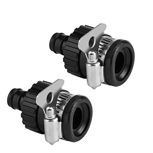 HOKIPO Plastic 1/2" Tap Adapter Hose Pipe Fitting For Kitchen Gardening Car Washing Cle…