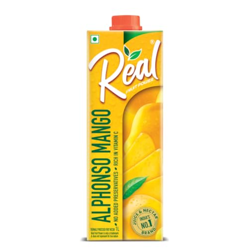 Real Alphonso Mango Fruit Juice-1L | Rich In Vitamin C | No Added Preservatives, Artifi…