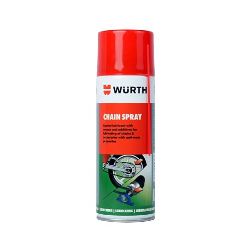 Wuerth Chain Lubricant - 500ml | High Pressure Resistant Motorcycle Bike Chain Lube Spr…