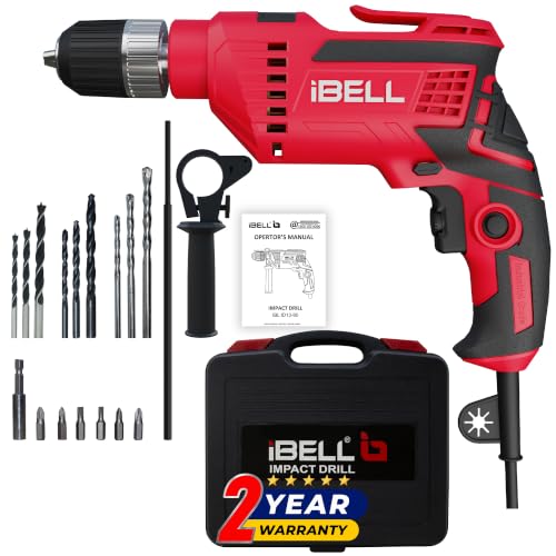 IBELL ID13-80 | 650W Impact Drill Machine | 13mm Keyless Chuck | 2800 RPM | Copper Arma…