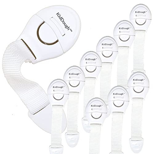KidDough Furniture Safety Locks for Kids, Child Safety Locks for Drawers, Cabinets, Fri…