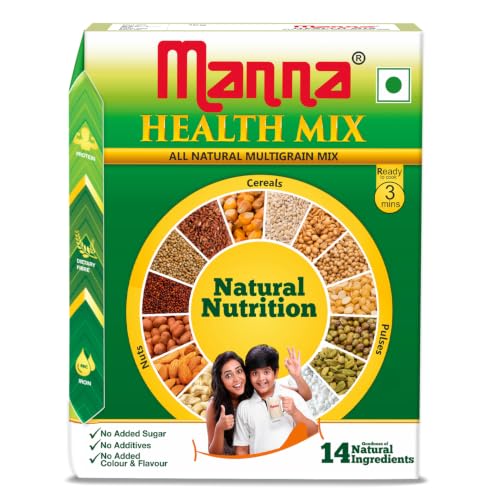 Manna Health Mix 500g, All Natural Nutrition Drink, with 14 ingredients, Zero Sugar.