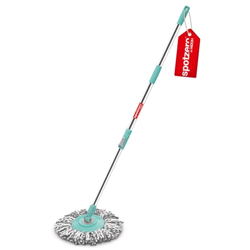Spotzero By Milton Spin Mop Spares Set Handle with Microfibers Refill(Compatible with P…