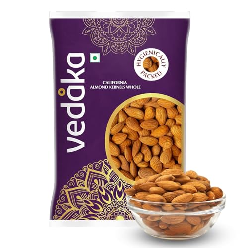 Amazon Brand - Vedaka Almonds | 500 g | California Almonds | 100% Natural Badam Giri |…