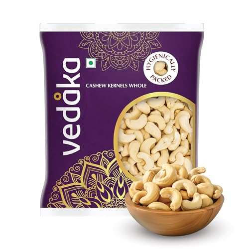 Amazon Brand - Vedaka Whole Cashews | 500 g | Grade W320 Kaju Nuts | Gluten-Free & Plan…