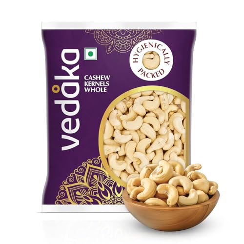 Amazon Brand - Vedaka Whole Cashews | 200 g | Grade W320 Kaju Nuts | Gluten-Free & Plan…