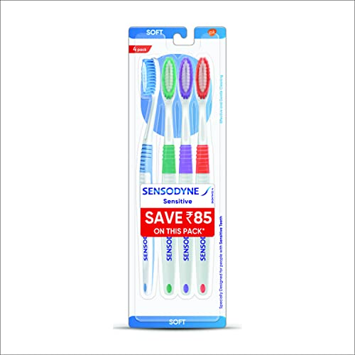 Sensodyne Sensitive Toothbrush | Soft Rounded Bristles Tooth Brush | Effective Cleaning…