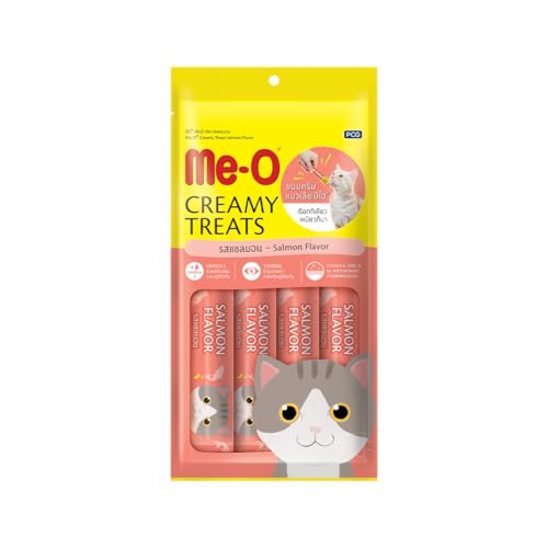 Me-O Creamy cat Treat Salmon Flavor -Pack of 20 Sticks,All Life Stages