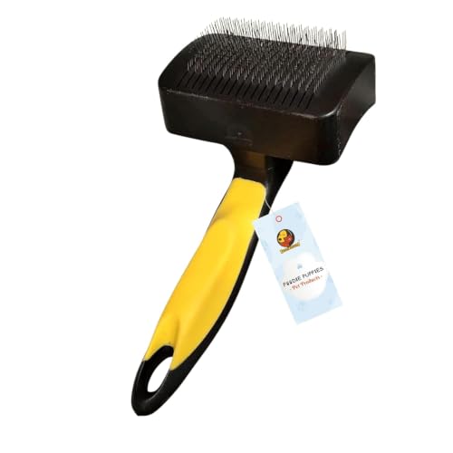 Foodie Puppies Pet Grooming Slicker Brush for Puppies, Dogs, and Cats - (Medium) | Remo…