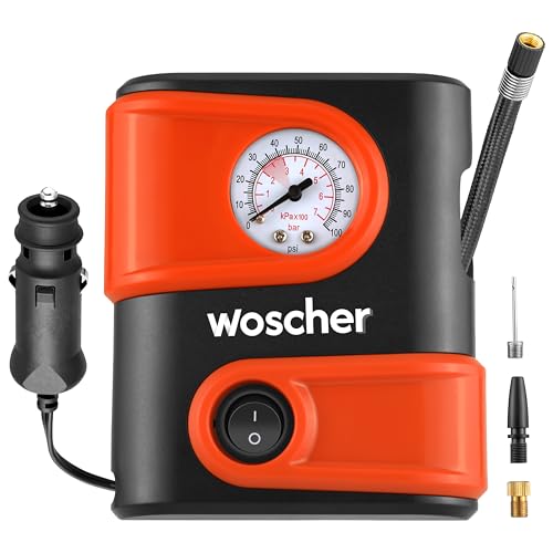 Woscher AirLite Tyre Inflator for Car and Bike, Air Pump for Car Tyre, 110 PSI Car Tyre…