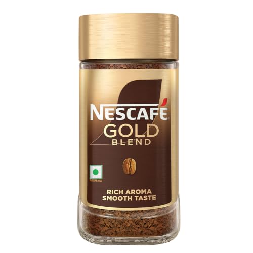 Nescafé Gold Blend Instant Coffee, Freeze Dried, Premium Coffee, 100g Jar