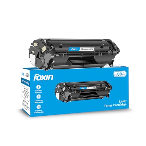 FOXIN FTC 88A/CC388A Black Laser Toner Cartridge Compatible for HP Laserjet Printer M11…