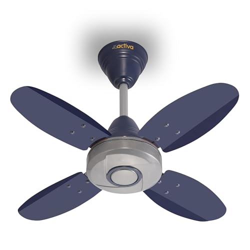 ACTIVA Ornet 600mm Ceiling Fan for Kitchen & Small Rooms | 4 Blade High Speed Fan | 850…