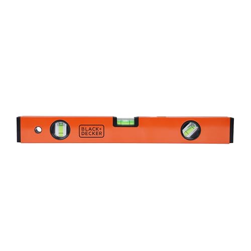 BLACK+DECKER BDHT43188 Aluminium Box Beam Level 40cm (Orange)