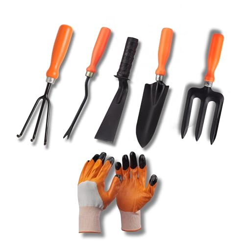 Kraft Seeds by 10CLUB Essential Gardening Hand Tools - 6 pieces | Gardening Tool Set Co…