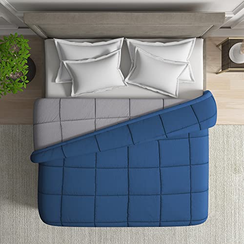 Wakefit Reversible Comforter - Double Bed | Supersoft Grid Design Quilt AC Blanket for…
