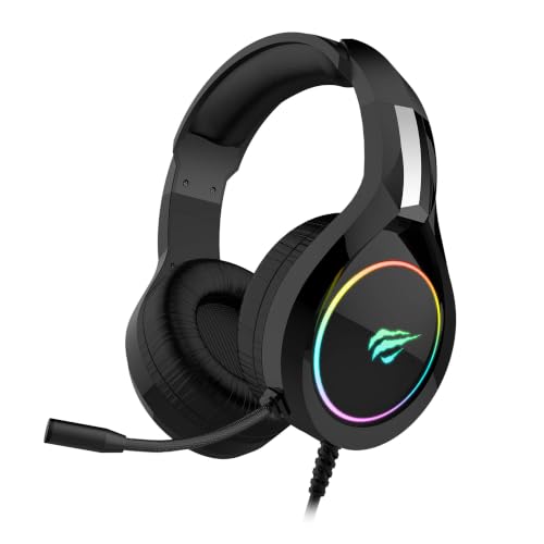 Havit H2232d Over Ear Wired Gaming Headset with Boom Microphone & RGB LED for PC, Lapto…