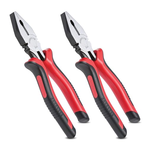FREEMANS FCP08 Combination Plier with Cellulose Acetate Sleeve for Home DIY & Electrica…