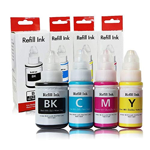 R C Print Compatible Refill Ink Bottles for Canon G Series Printer PIXMA G1000 G1010 G2…