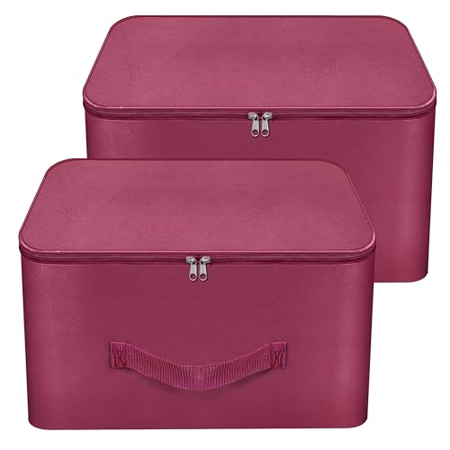 Storite 2 Pack Nylon Wardrobe Bag Underbed Cloth Storage Organizer