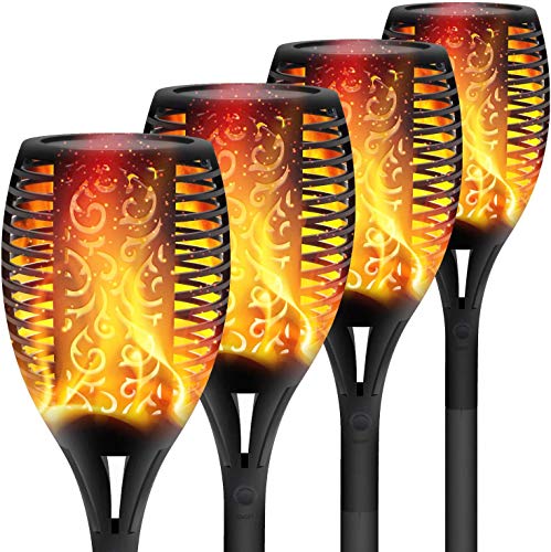 XERGY Solar Lights Outdoor Waterproof Dancing Fire Mashaal Flame Torch 96 LED 2200 mAh…