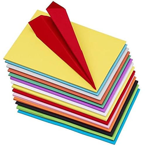 OFIXO 100 Pieces Colour Sheets Copy Printing Papers/Art and Craft Paper A4 Sheets Doubl…