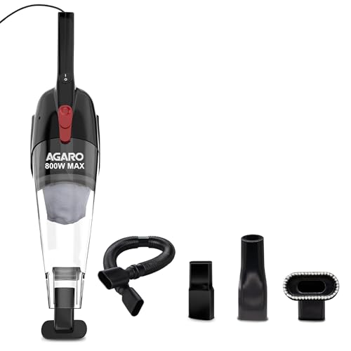 AGARO Regal 800 Watts Handheld Vacuum Cleaner, for Home Use, Dry Vacuuming, 6.5 kPa Suc…