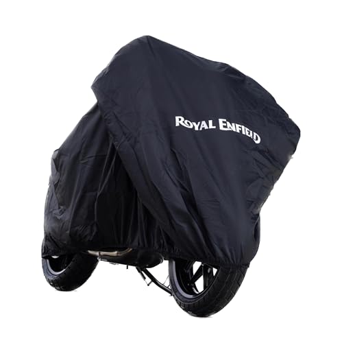 Royal Enfield 1990642 Bike Cover, Water Resistant, Black, Compatible for all the models…