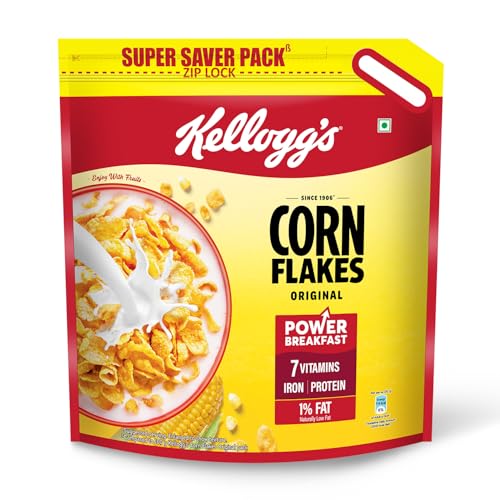 Kellogg's Corn Flakes Original | Power of 5: Energy, Protein, Iron, Calcium, Vitamins B…