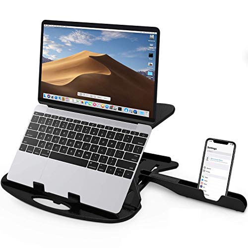 STRIFF Adjustable Laptop Tabletop Stand Patented Riser Ventilated Portable Foldable Com…