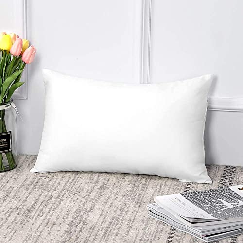 Kuber Industries Luxurious 1 Piece Microfiber Pillow Filler - 16X24 Inch, White - Ctktc…