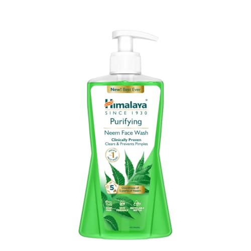 Himalaya Purifying Neem Face Wash | With 5 Parts of Neem & Turmeric | Clears & Prevents…