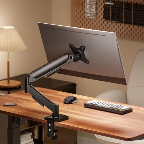 Jin Office Single Monitor Gas Spring Arm |Supports 13-32" Screen| 10KG Weight Capacity,…