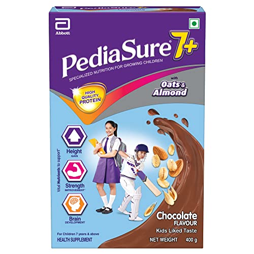 PediaSure 7+ Specialized Nutrition Drink Powder 400 Grams,Premium Chocolate Flavour Wit…