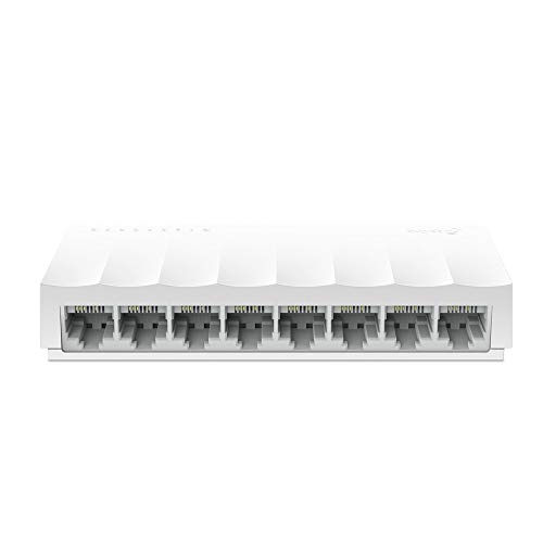TP-Link LS1008 8-Port 10/100Mbps Fast Ethernet Unmanaged Desktop Switch | Green Etherne…