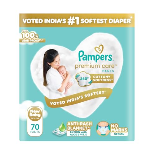 Pampers Premium Care Pant Style Baby Diapers XS 70 Count | No Marks Design | Voted Indi…