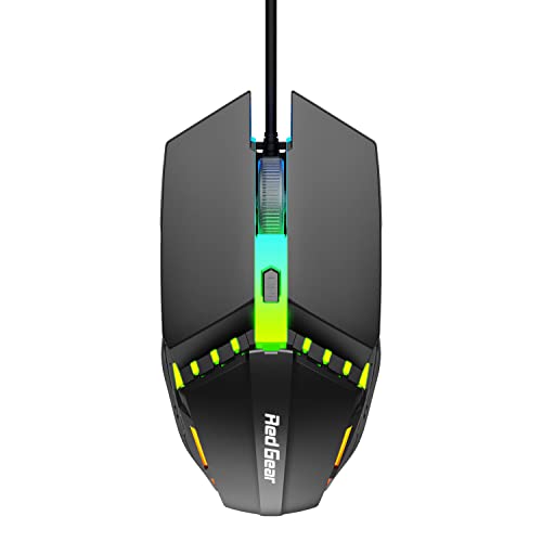 Redgear A-10 Wired Gaming Mouse with RGB LED, Lightweight and Durable Design, DPI Upto…