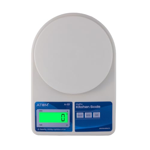 ATOM/Aliston K1 Series A121/SF-400 Digital Weighing Machine/Scale (10kg, 1g accuracy) H…