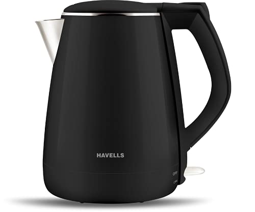Havells Aqua Plus Electric Kettle 1.2 Litre, 1250 Watt | 304 Stainless Steel Inner Body…