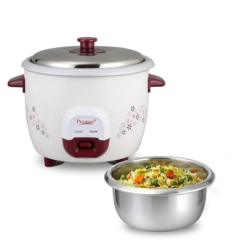 Prestige PRWO ?1.5 litreRice Cooker with Dual control panel|Detachable power cord|Durab…
