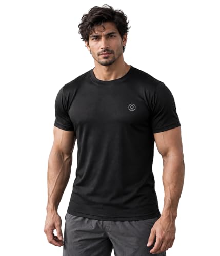 CHKOKKO Gym T Shirts for Men Workout Activewear Solid Quick Dry Sports Tshirt for man B…
