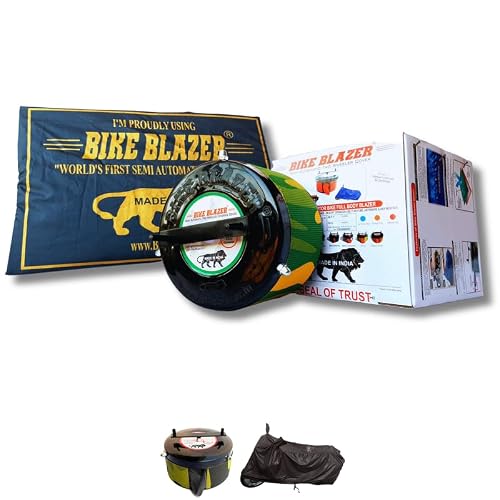 BIKEBLAZER Semi-Automatic Full Body Bike Cover | Universal Size Compatible for All Moto…