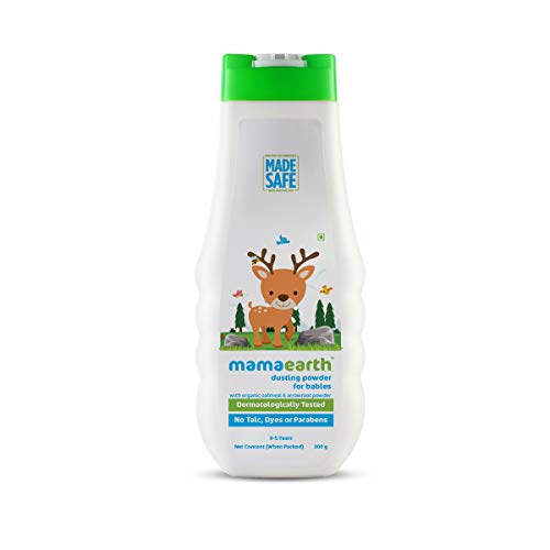 Mamaearth Dusting Power For Babies - 300 g | Infused with Organic Oatmeal and Arrowroot…