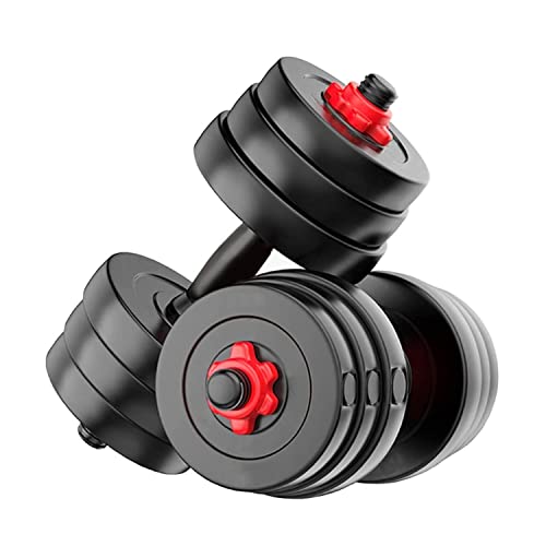 KORE FITNESS PVC Dumbbells Kit, 20 KG, Black, Home Gym Equipment