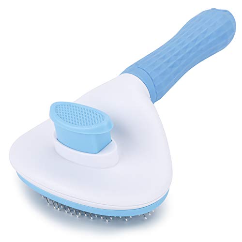 Depets Self Cleaning Slicker Brush, Pet Grooming Shedding Brush for Dogs and Cats - Eas…