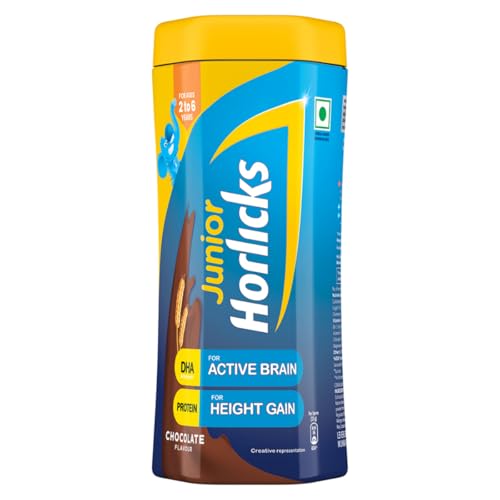 Junior Horlicks Chocolate Nutrition Drink 500g, Nutrition for Toddlers & Young kids (2-…